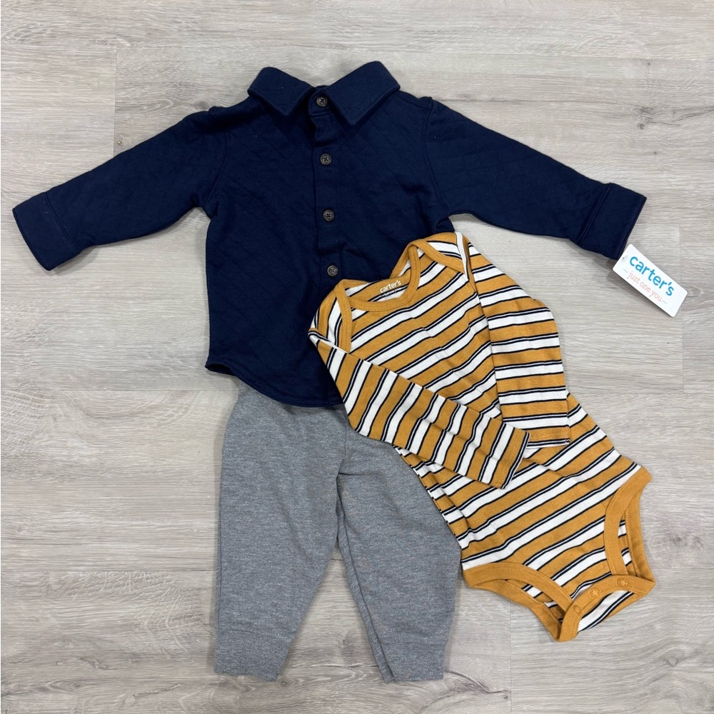 NWT Carters 3 Piece Fall Sweater Outfit 9M